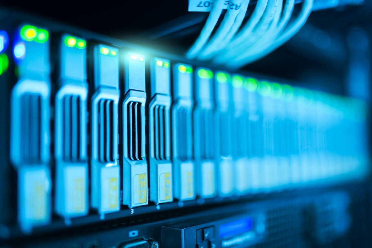 Organized network rack with labeled patch panel and clean cable management in a Las Vegas office